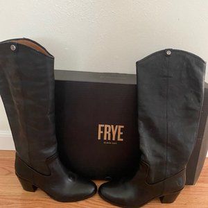 Frye Jolene Pull-on Knee High Black Boot